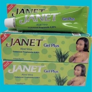 3 Tubes Janet Aloe Vera Gel Plus - Green